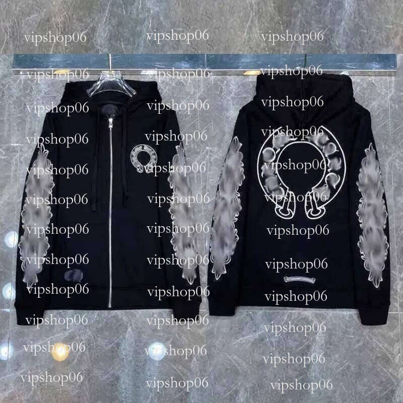 Designer Zipper ch Hoodies Men Jackets Hoodie Long Sleeves Jacket Loose Outwear Coats Hoody Mens Woman Streetwear Clothes designer hoodie men size s
