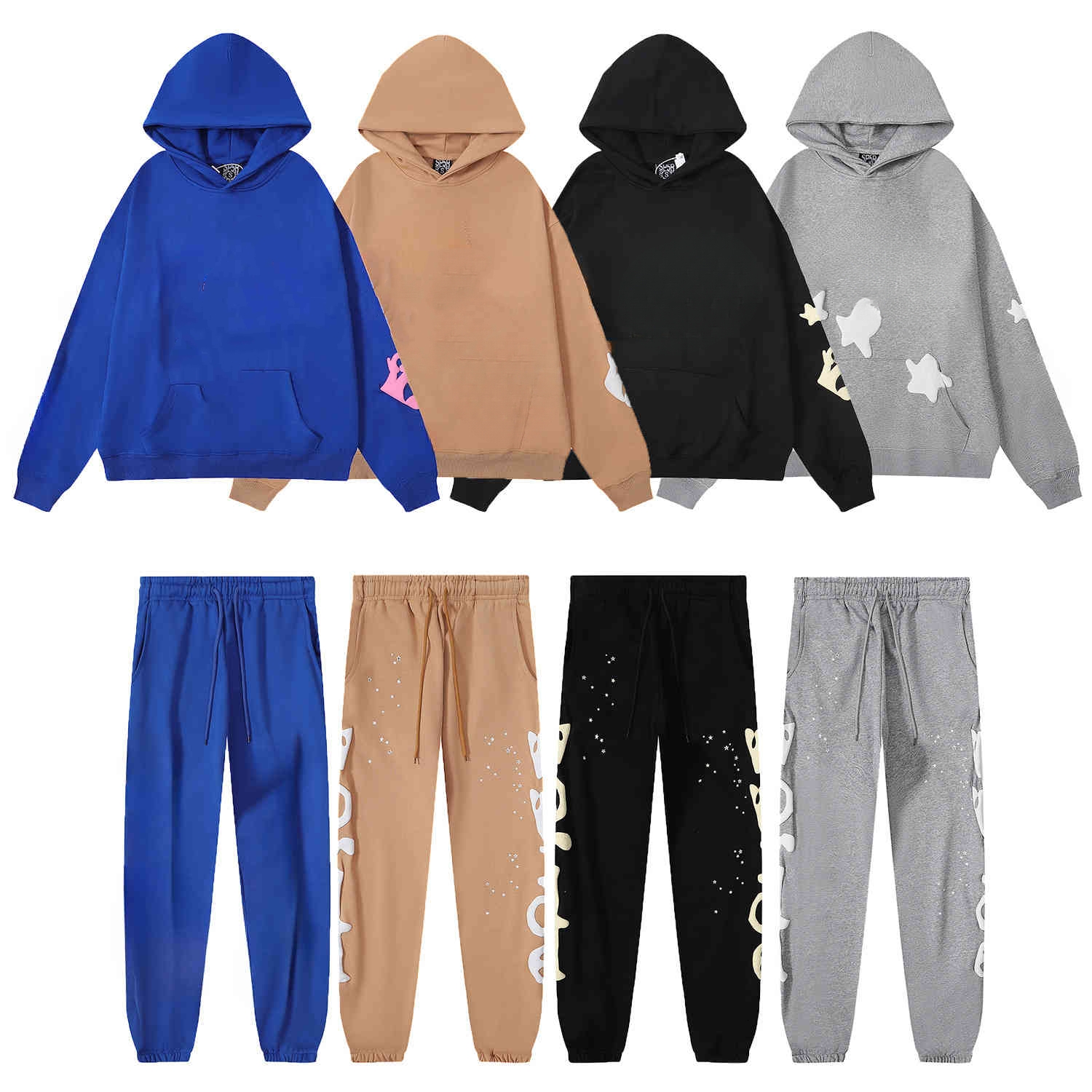 Designer Hoodie Mens Web Hoodies For Women Sweatshirts Hoody Womens Polo Grid Five Cobweb Pink Spider Hoody Tracksuit Print Pullover Net Pants Sp
