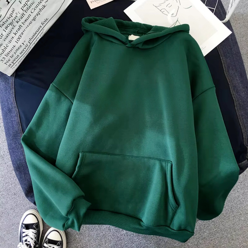 A034 Men Long-sleeved Autumn and Winter Heavy Loose Solid Color Lapel Youth Casual