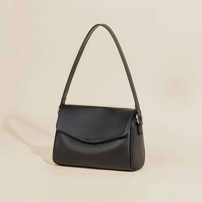 Female Large Capacity Office Soft Handbags Women's Cow Genuine Leather Shoulder Bags Ladies Retro Cowhide Crossbody Bag 250731