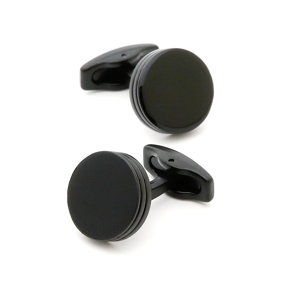 Cufflinks Men TOMYE XK22S055 Casual Personalized Fashion Round Black Formal Button Cuff Links Dress Shirts Wedding Gifts 250730