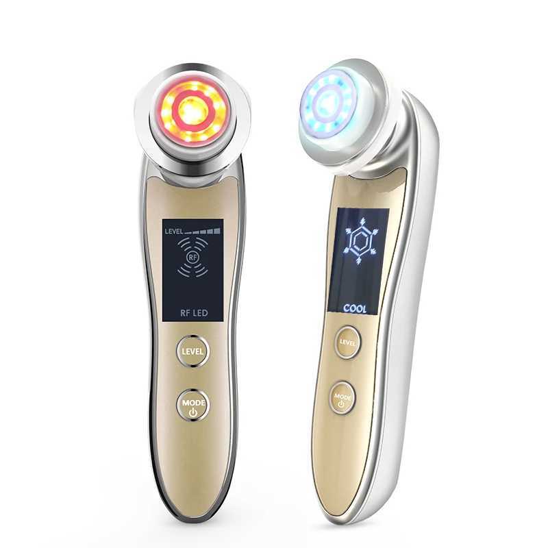 Face Care Devices Heat Cool Microcurrent Facial Device 5 in 1 Ems Skin Tightening Machine Massager Tool for Puffiness and Wrinkle 250804