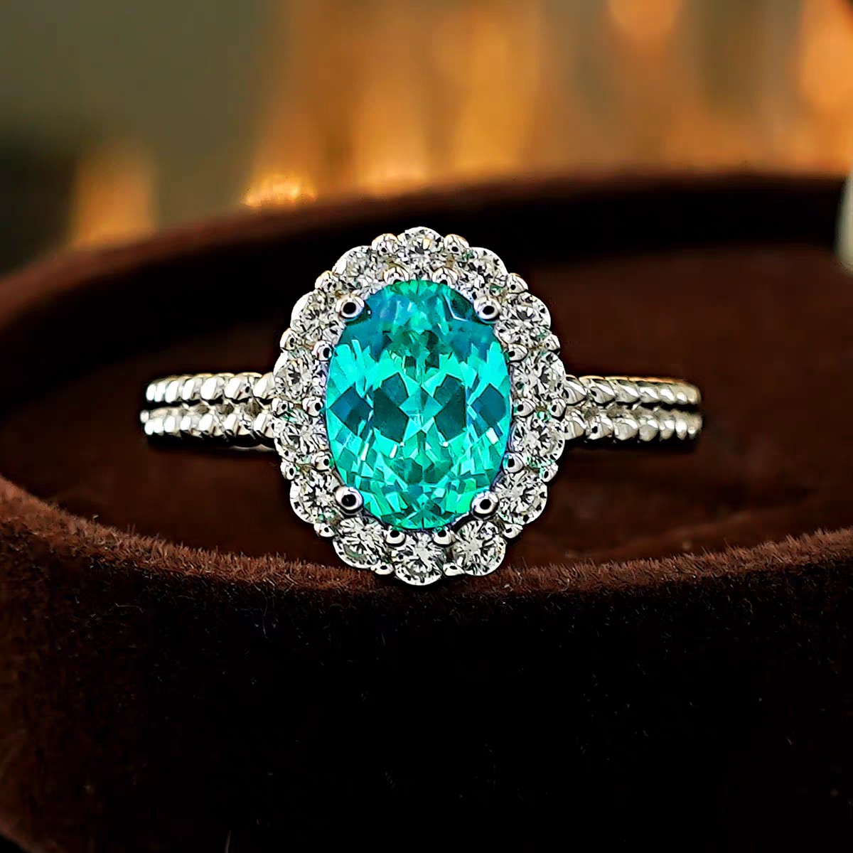 Choucong Ins Top Sell Wedding Rings Luxury Jewelry Genuine 100% 925 Sterling Silver Oval Cut Emerald CZ Diamond Gemstones Elegant Eternity Women Bri