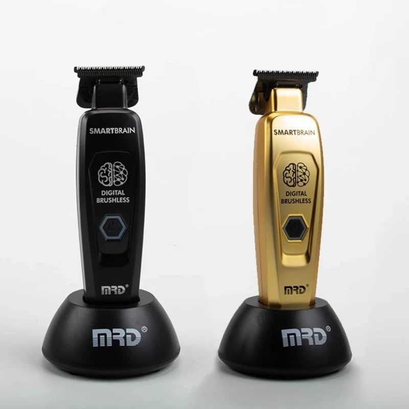 MRD Hair Clipper Professional GMT904 Smart Brain Hair Trimmer High Engraving Push Mens Full Metal Body DLC 440C Blade S2584 R250919-image-1075871379