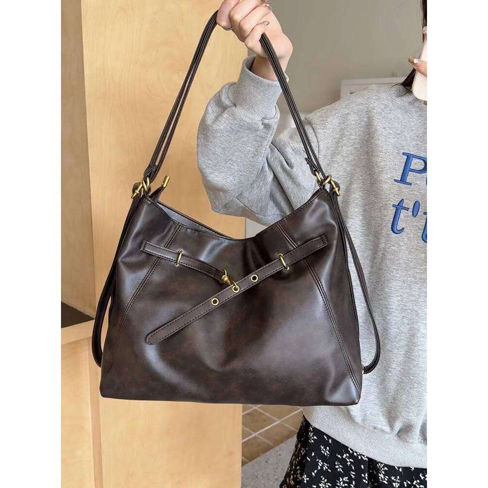 Designer Bags Retro Large Capaci Casual Tote Bag , Real Leather bag, Luxury shoulder bag, high quality crossbody bag