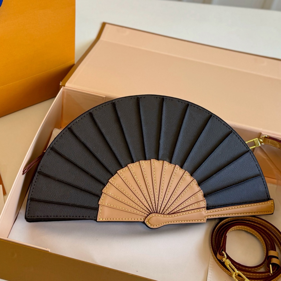 Designer de luxe New Brown Fan Monogram ClassicLuxury Slingbag Femmes Vintage Casual polyvalent Classic Crossbody Messager Purse amovible Scogle