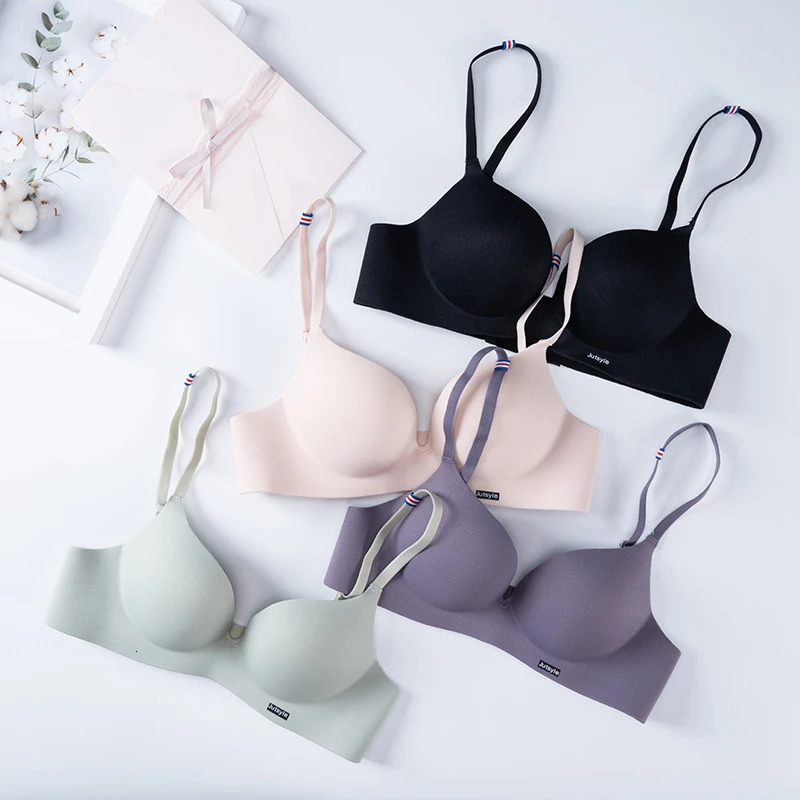 Summer Breathable Bra Women 34 Cup Bras Sexy Fashion Wireless Bralette Adjustedstraps Everyday Gathered Comfortable Lingerie 250724