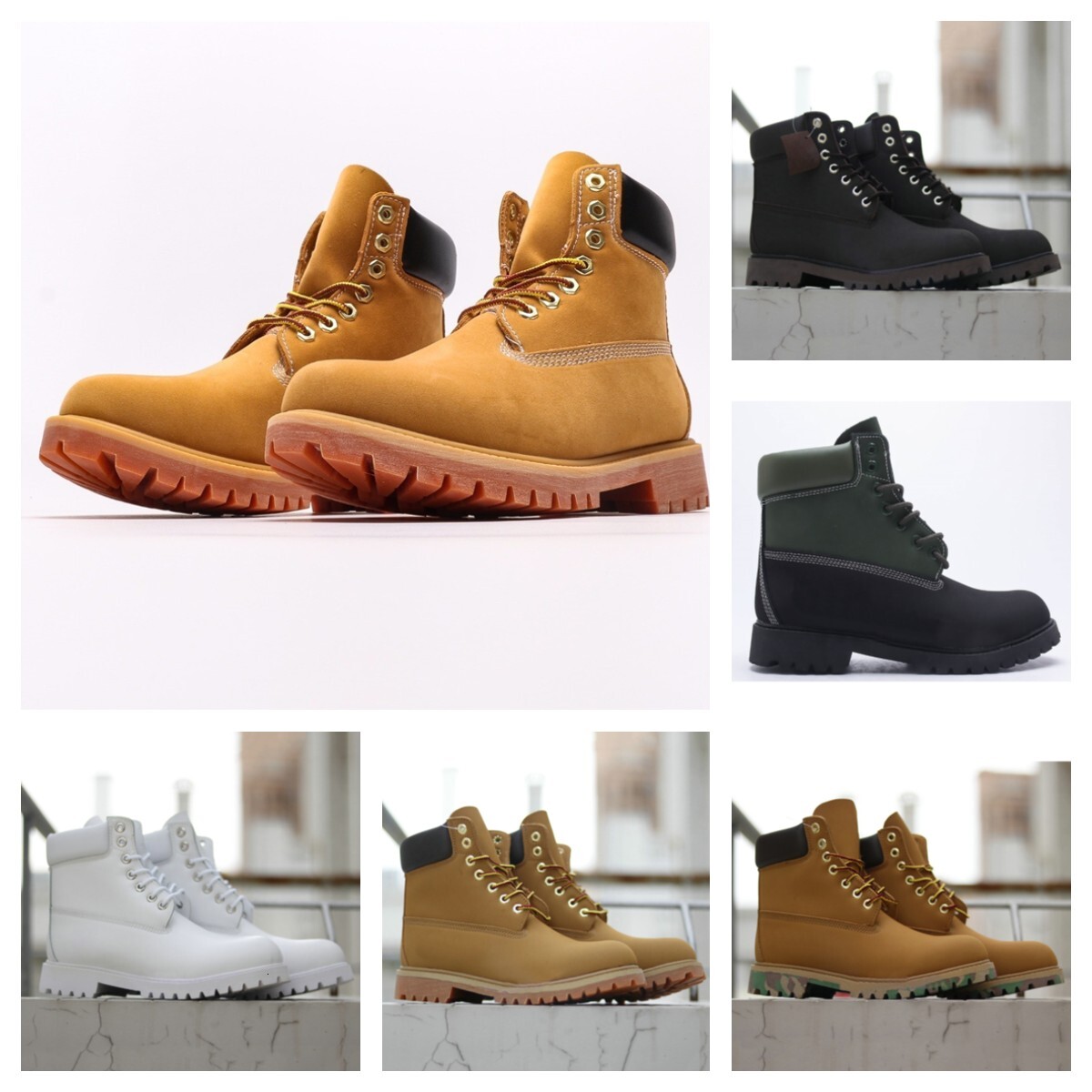 with box Tims boots designer shoes Ankle Cowboy Water Booties Men Women Winter Shoes Platform Heels Boot s with tag designer shoes men designer shoe