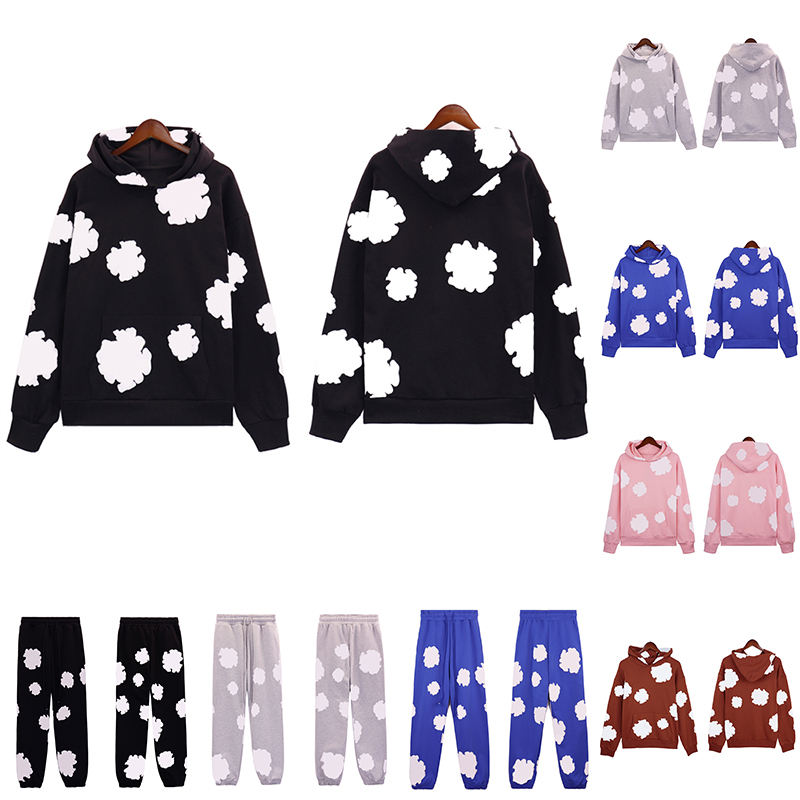 High quality Mens Hoodie Designer Cotton Hoody Sweatshirt classic design Kapok flower pattern Hoodies Hip hop couple outfit Hooded Sweatshirt