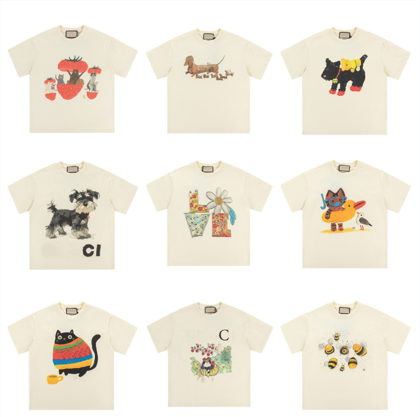Designer T-shirts Men's women's T Shirts sporty loose print couple Round neck comfortable short-sleeved casual Unisex Short sleeve G80451