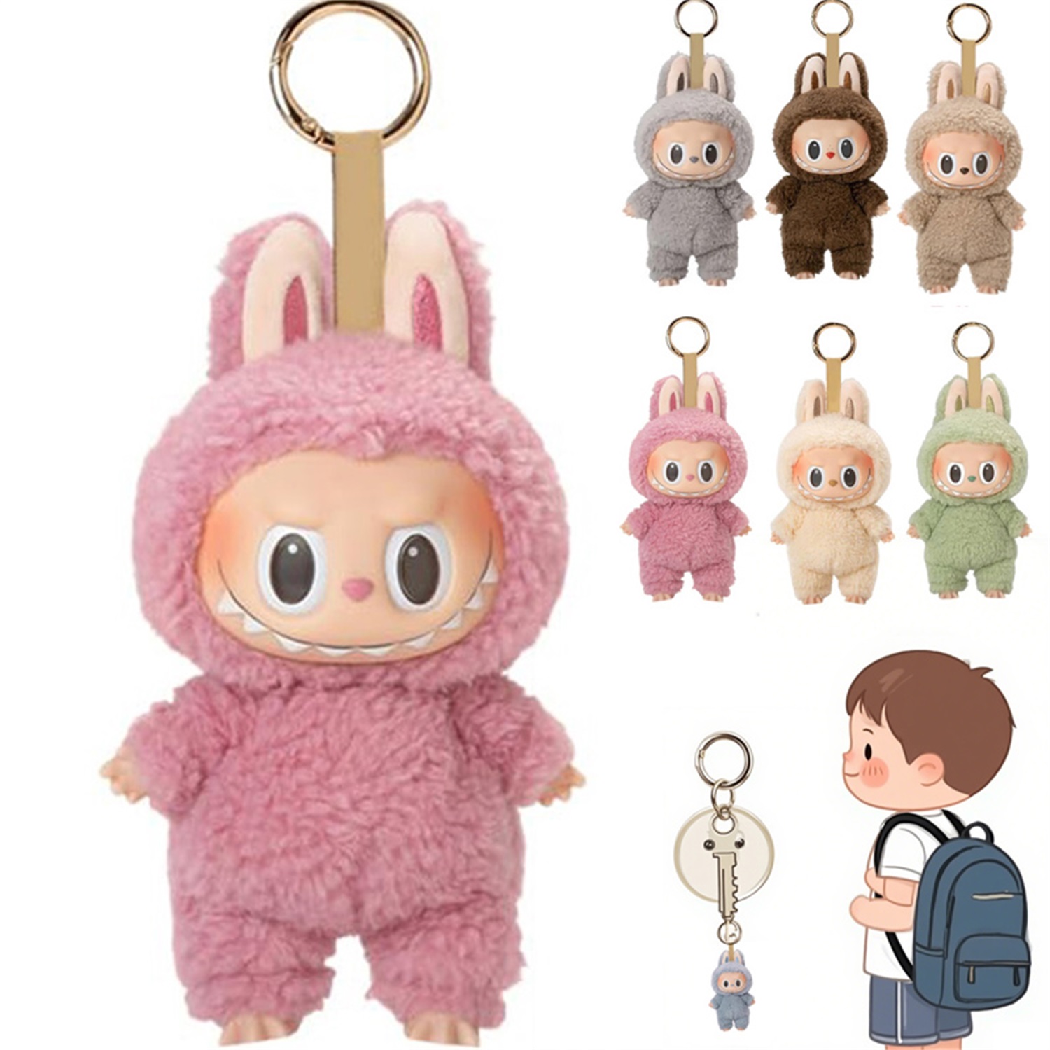LaBuBu doll V1 Monsters Big Into Energy SeriesBlind Box Kawaii Figure Face doll clothes Doll Keychain Decor Gift blind bag Pop-Mart-image-1069693436
