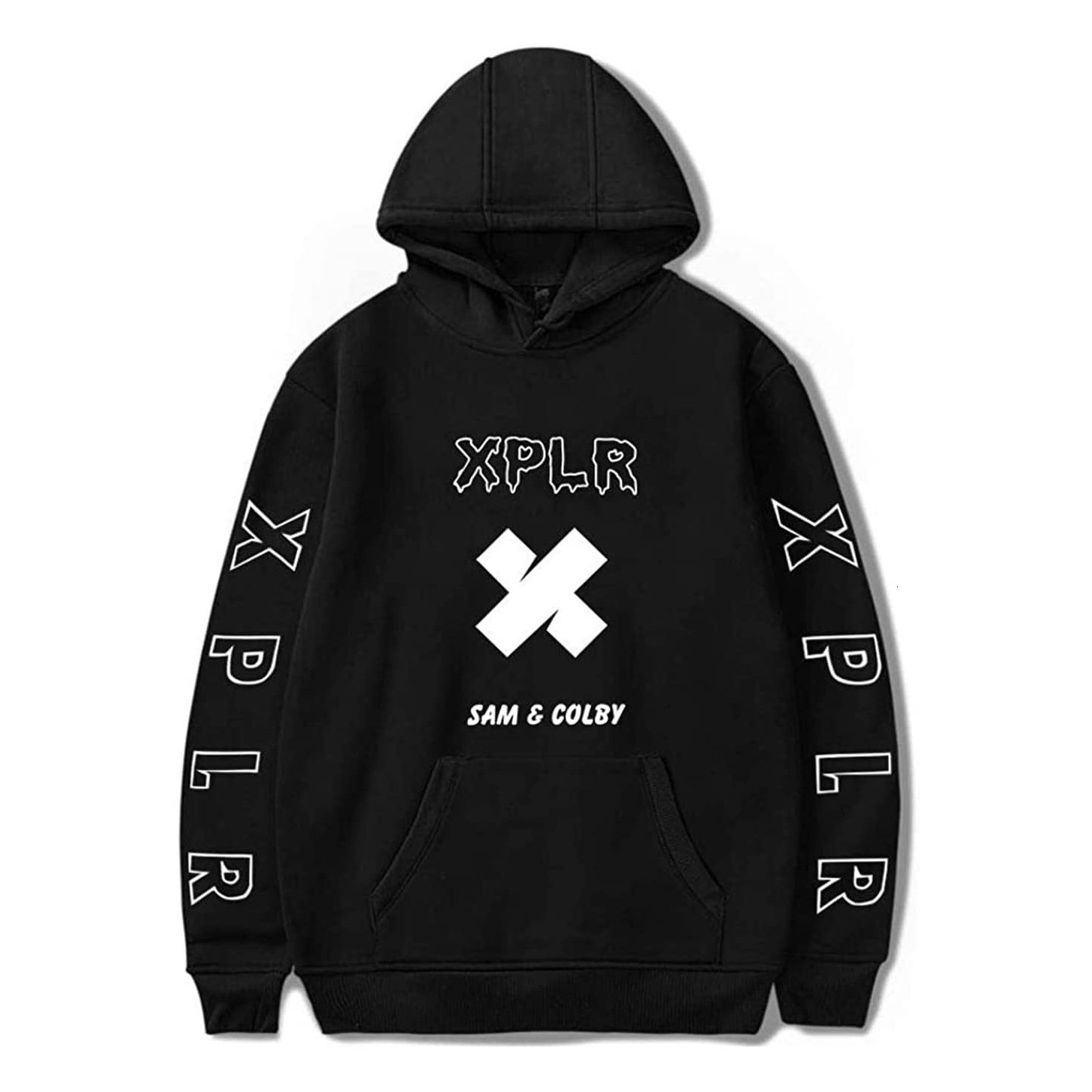 Free Shipping Designer Hoodie 2025 Sports Shirt Men's And Women's Solid Color Printed Hooded Sports Shirt European And American Foreign Tr