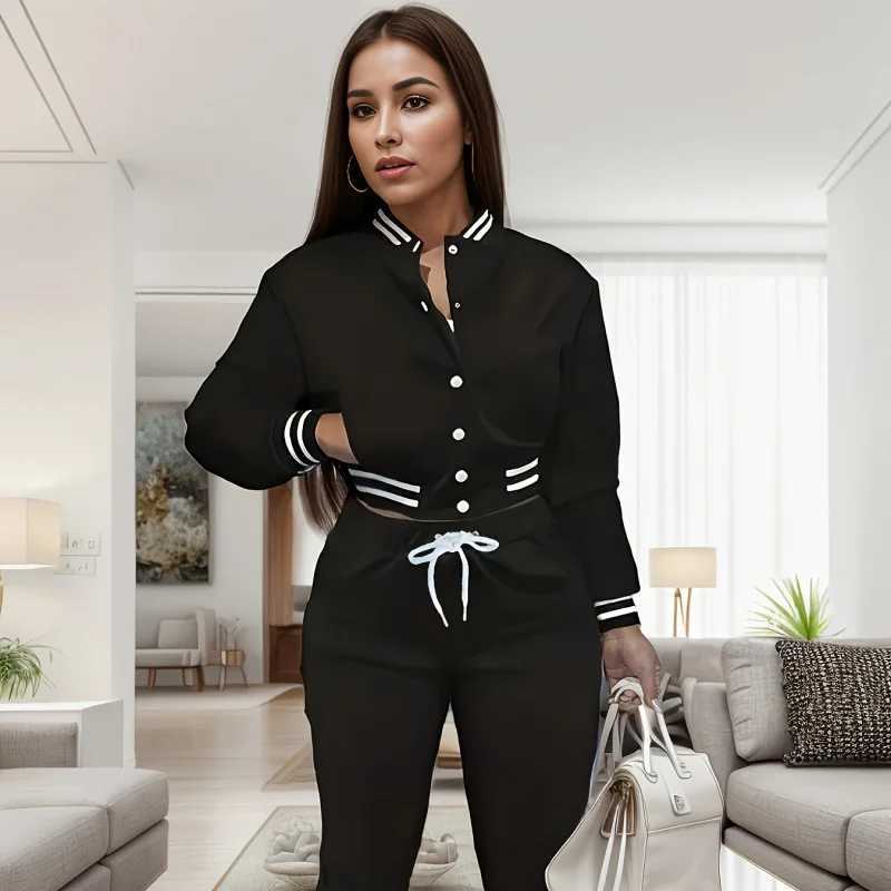 Spring and Autumn European and N Womens Solid Color Jacket Single-breasted Baseball Jacket Z250804