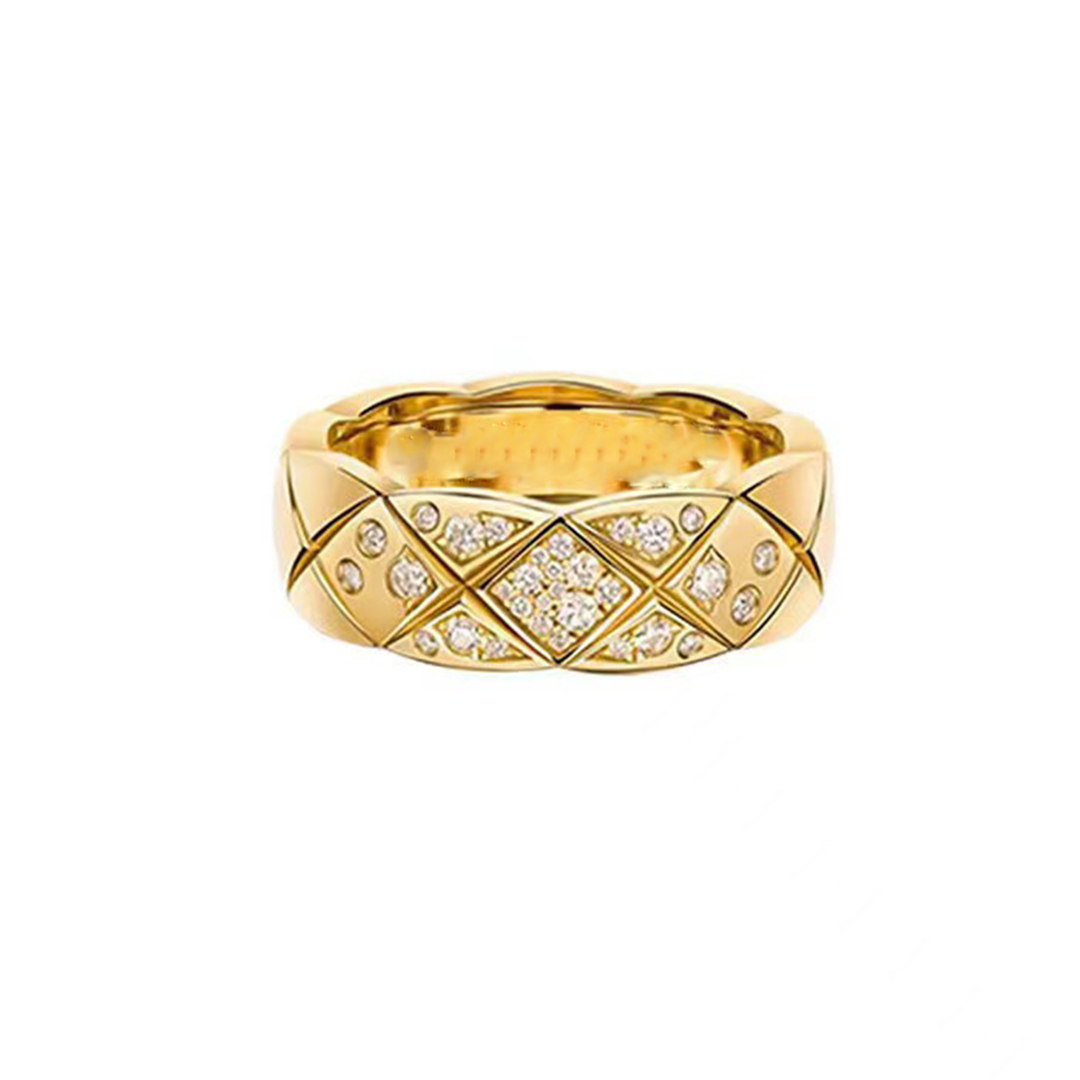 Ring Designer Ring Luxury Rings Jewelry Solid blue colour letter fancy nice diamond ring Valentines DayGifts Jewellery Diamond ring with diamo