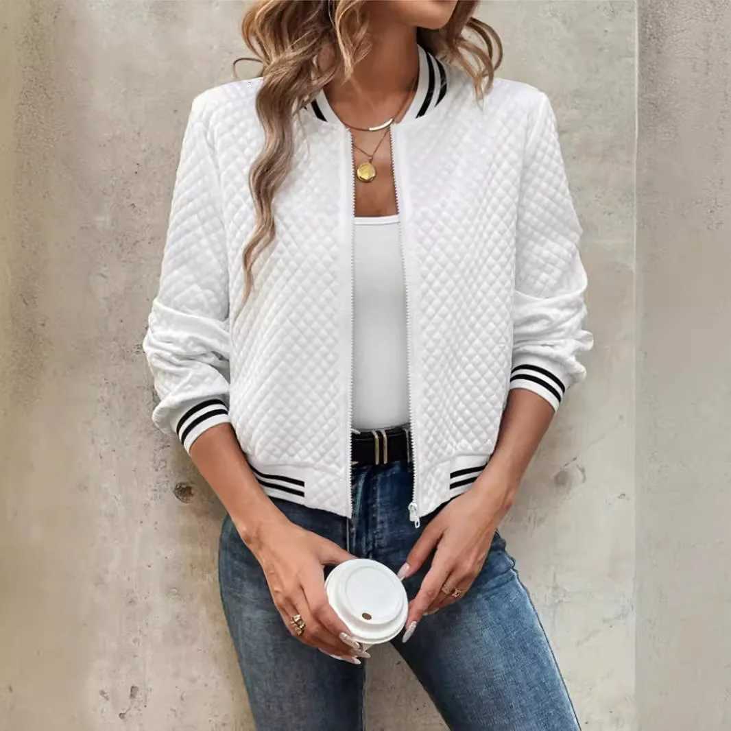 2024 Autumn Cross border Europe and America Foreign Trade Womens Clothing New Fashion Zipper Baseball Jacket for Women Z250804