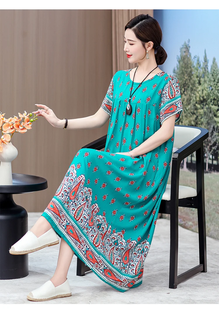 Women Dress Female Casual short Sleeve cotton Dresses loose solid Vintage Sweet Clothing Vestidos vestido verano