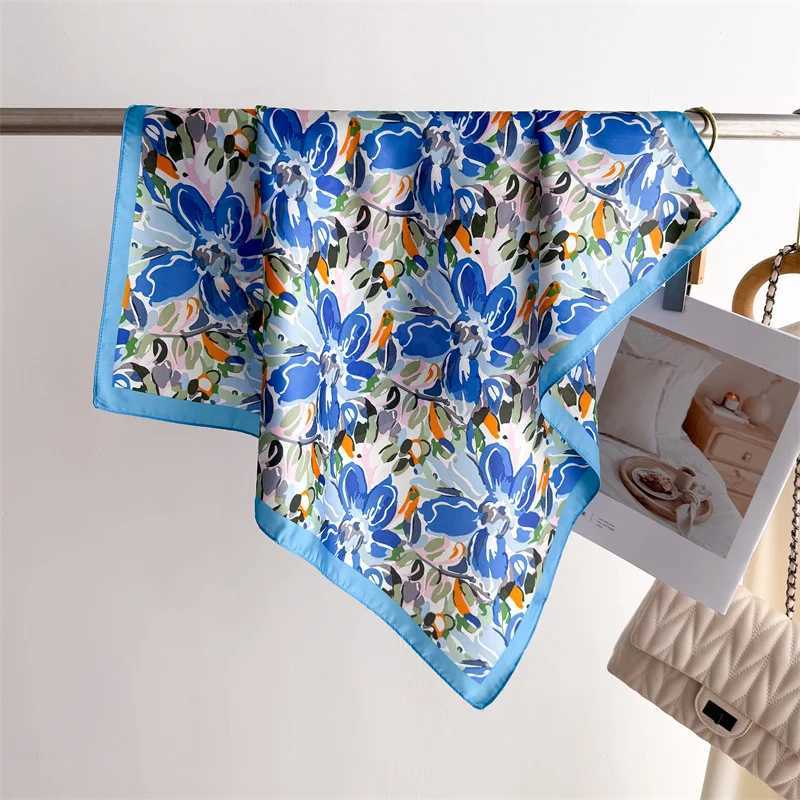 Luxury Printed Square Scarves Mens Silk Scarf Spring and Summer Floral Bandana Small Neckties Hairbands Bags Foard Shawl X250804
