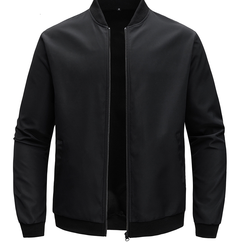 2024 Spring and Autumn Baseball Collar Short Loose Solid Color Jacket Mens Business Casual Thin Coat Trend250804