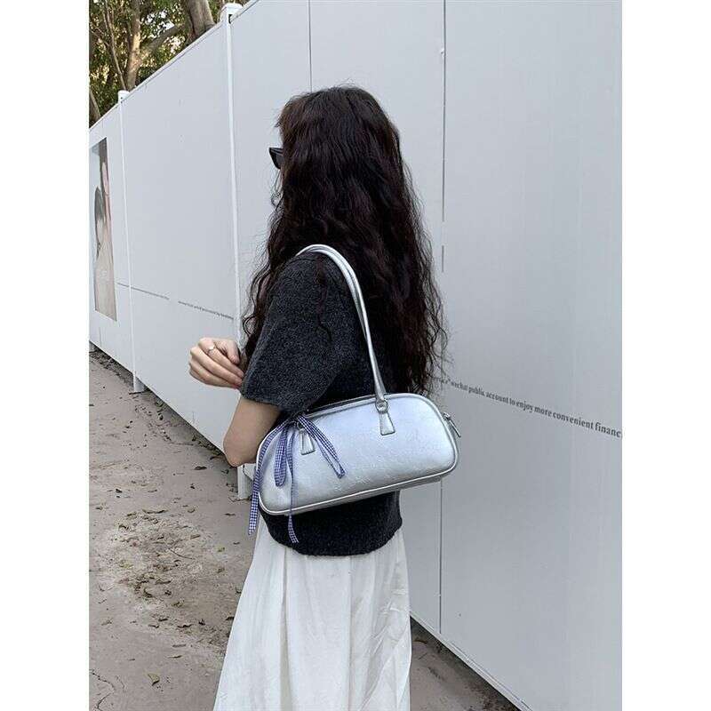 2025 Korean Spring New Niche Design Ballet Style Women's Hundred Sier Shoulder Underarm Bag