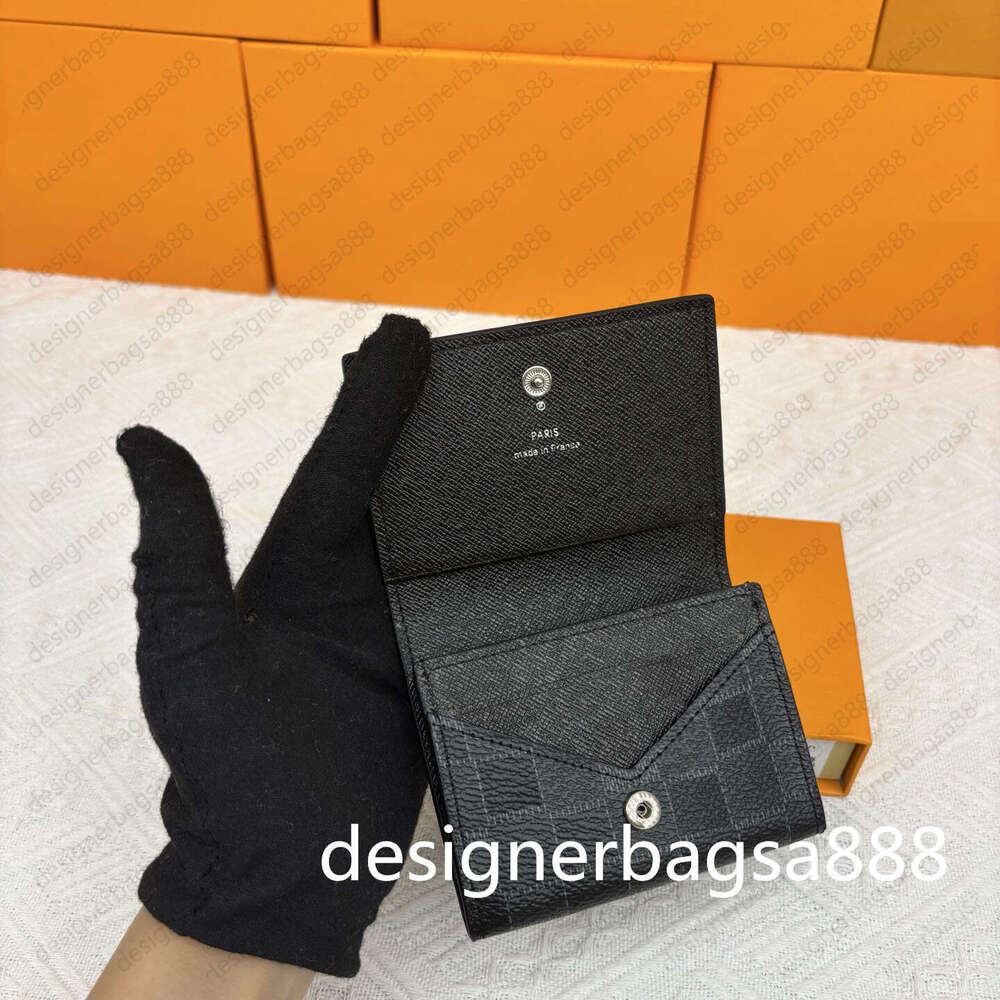 Designer Card Holder Women's Genuine Leather Small Wallet Brand Coin Bag Luxury Credit Card Holder Designer Wallets Men Cardholder 63801