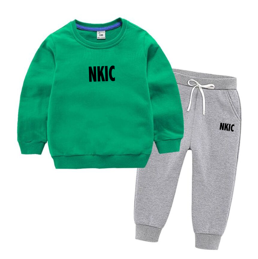 ids Fashion 2pcs Pullover Hoodie Pants Suits Boys Girls Casual Long Sleeve Sportswear Brand Tracksuits Children Clothes-image-1069663336