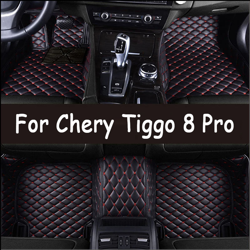 Custom Auto Luxury Leather Car Floor Mat For Chery Tiggo 8 Pro 2020 to 2023 Car Mat Full Set Women Waterproof Accessories-image-1069696890
