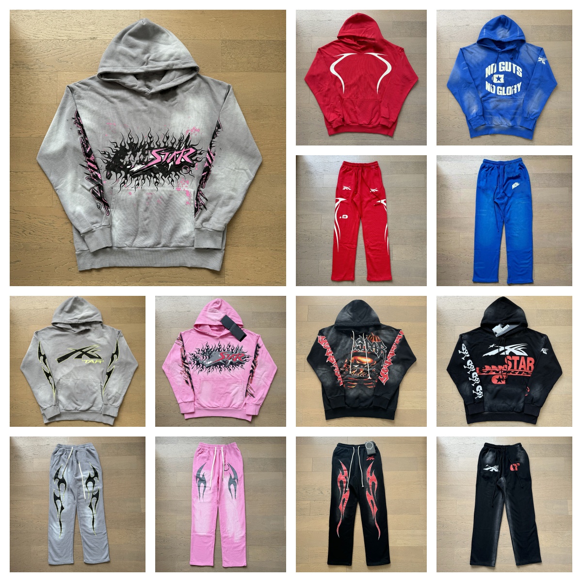 Hoodies et pantalons pour hommes Hellystar