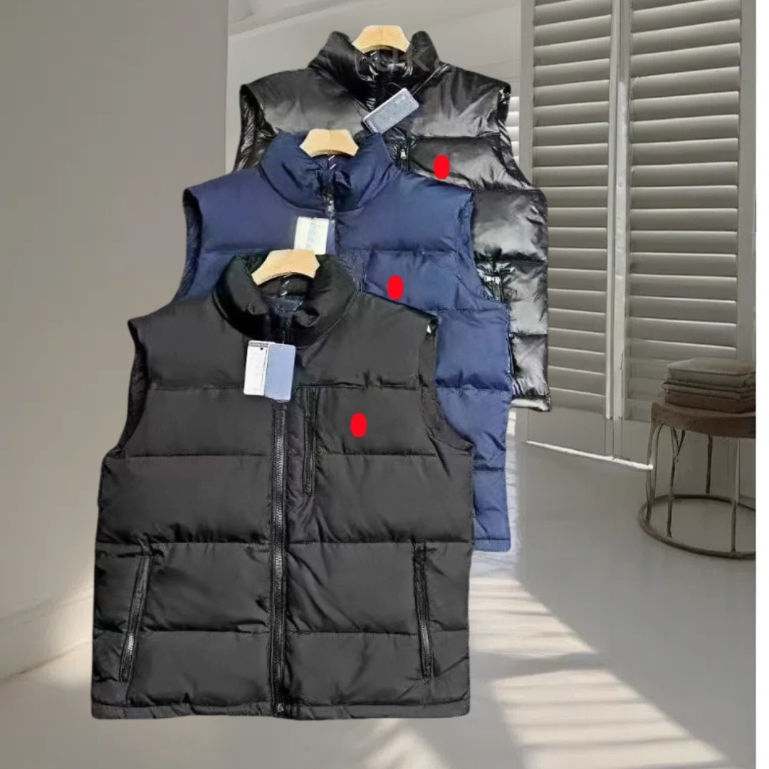 Designer Puffer polo Vest Mens Winter Down polos Vests Unisex Couple Bodywarmer Womens Jacket Sleeveless Outdoor Warm Thick Outwear Clothing M-4XL 2