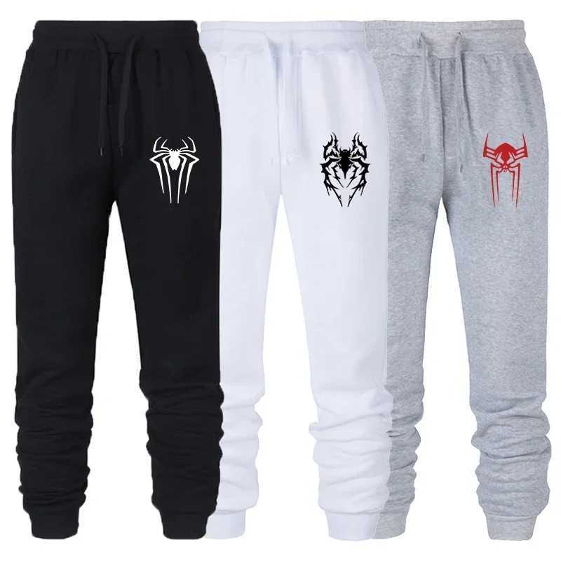 Mens Spider Printed Sweatpants Outdoor Workout Jogging Sweatpants Elastic Waist Drawstring Pants Spring and Autumn S-3XL X250804
