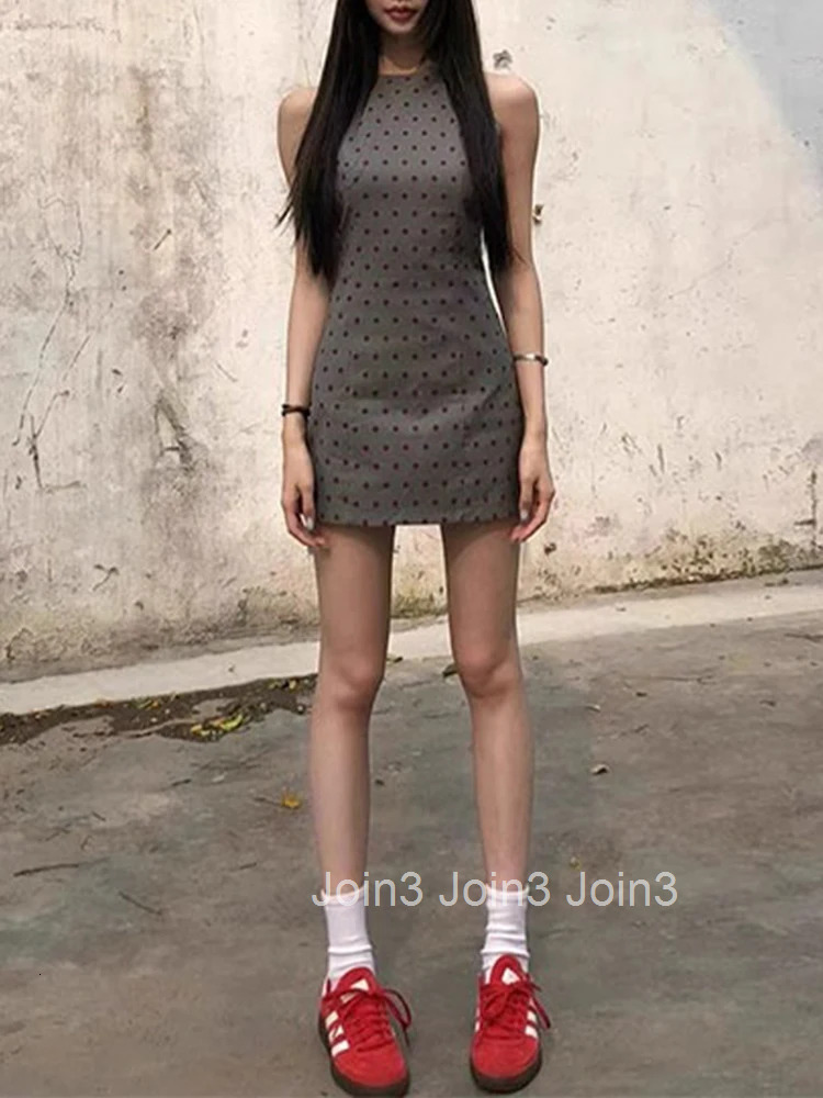 French Fashion Street Women Dress Casual Loose Slim Woman Dress Summer New Beach Vacation Sleeveless Dresses Female Chily