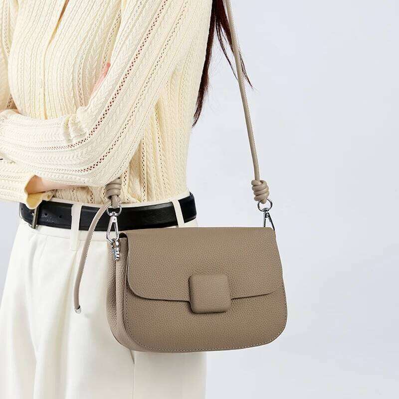 Women's Cow Genuine Leather Shoulder Bags Female Fashion Commute Soft Handbags Ladies Travel Retro Cowhide Crossbody Bag 250731