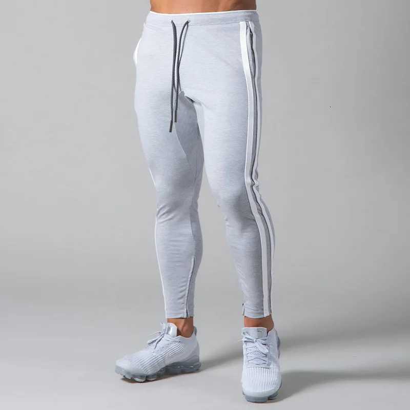 Spring and Autumn Mens Casual Pants Outdoor Running Fitness Sports Pants Striped Color Block Zipper Small Leg Pants X250804