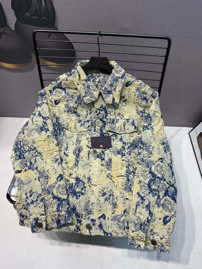 Designer Womens Jackets Denim Coats Jacket Winter Coat Printed Pockets Outwears Unisex Tops Slim Jackets Jeans Windbreaker Asian Size S-XL