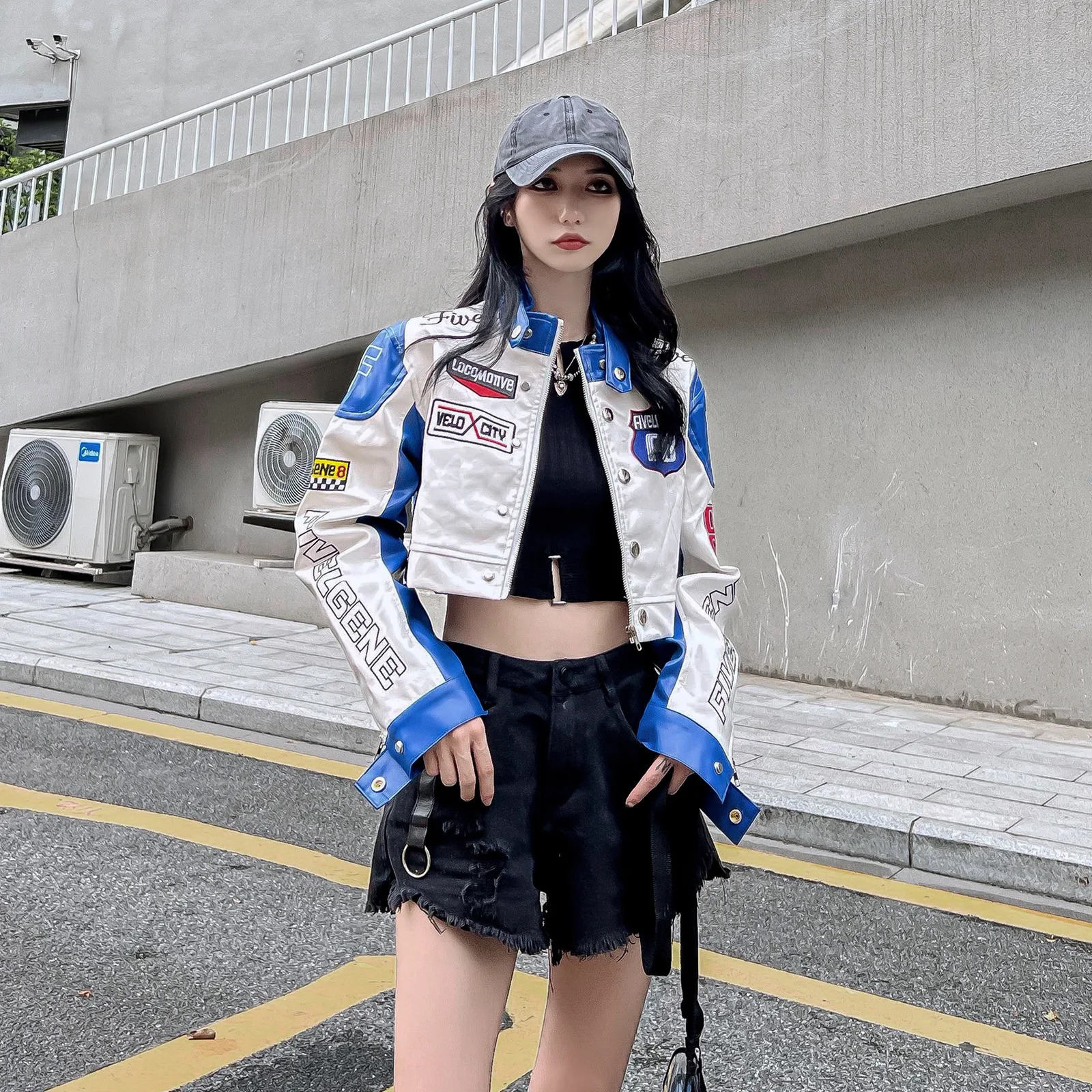 Spring Autumn Motorcycle Removable Baseball Outerwear Racer Bomber Racing Stylish Varsity Bomber Man Jacket 250709