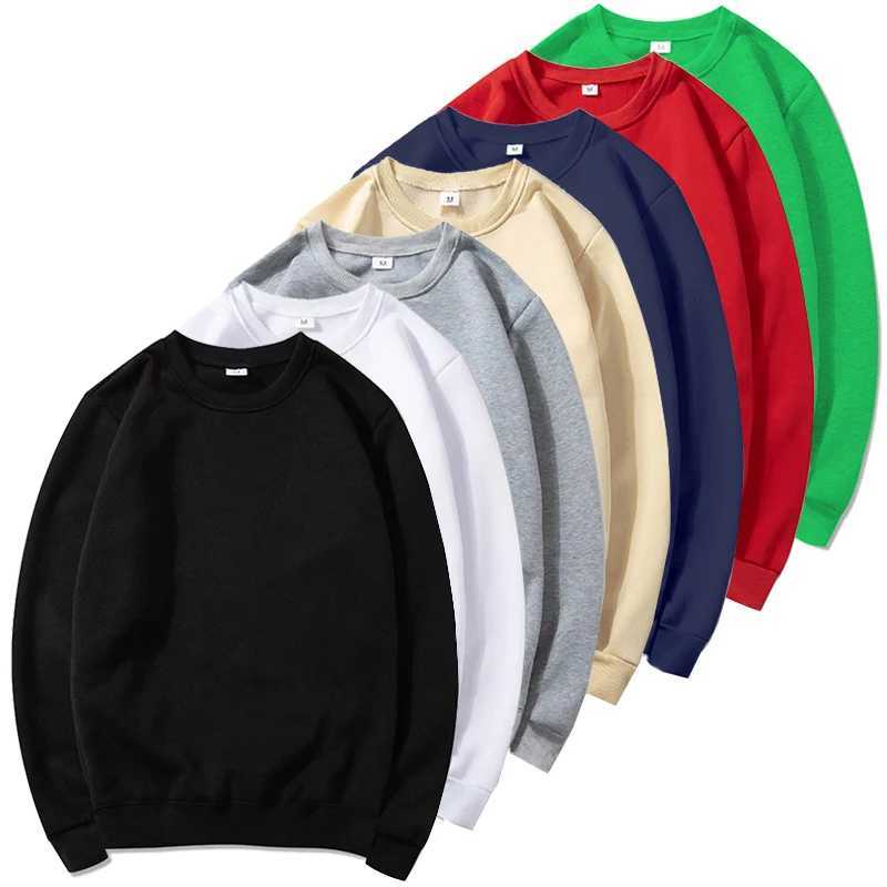 Basic Crewneck Sweatshirts for Men Women Spring Fall Warm Comfy Fleece Lined Pullover Tops Athletic Casual Loose Fit Sweaters XJ250805