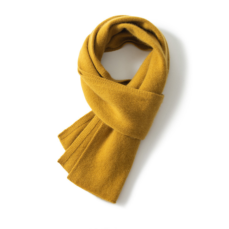 K1587 Cross-border supply 2025 foreign trade single knitted cashmere scarf men and women winter thickened Japanese and Korean cashmere neck scarf fa