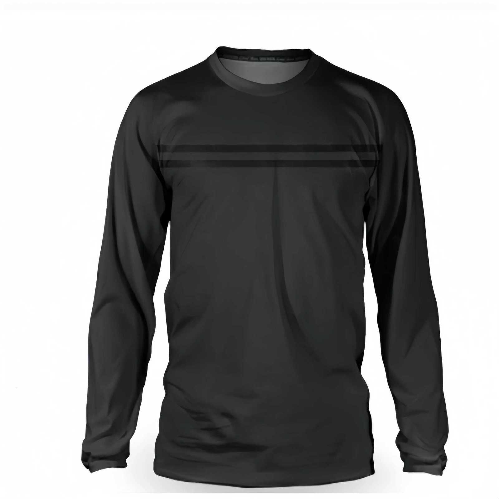 Mens Long Sleeve T-Shirt Fitness Extreme Sports Clothes Mens Spring Autumn Quick-Drying Stripe T-Shirt Stylish Running Gym Top XJ250805