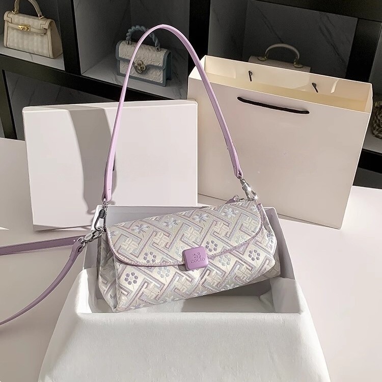 Intangible Cultural Heritage Chinese Embroidery Stick Bag Free Shipping Designer Luxury Women's New Shoulder Bag Premium Commuter Underarm Bag