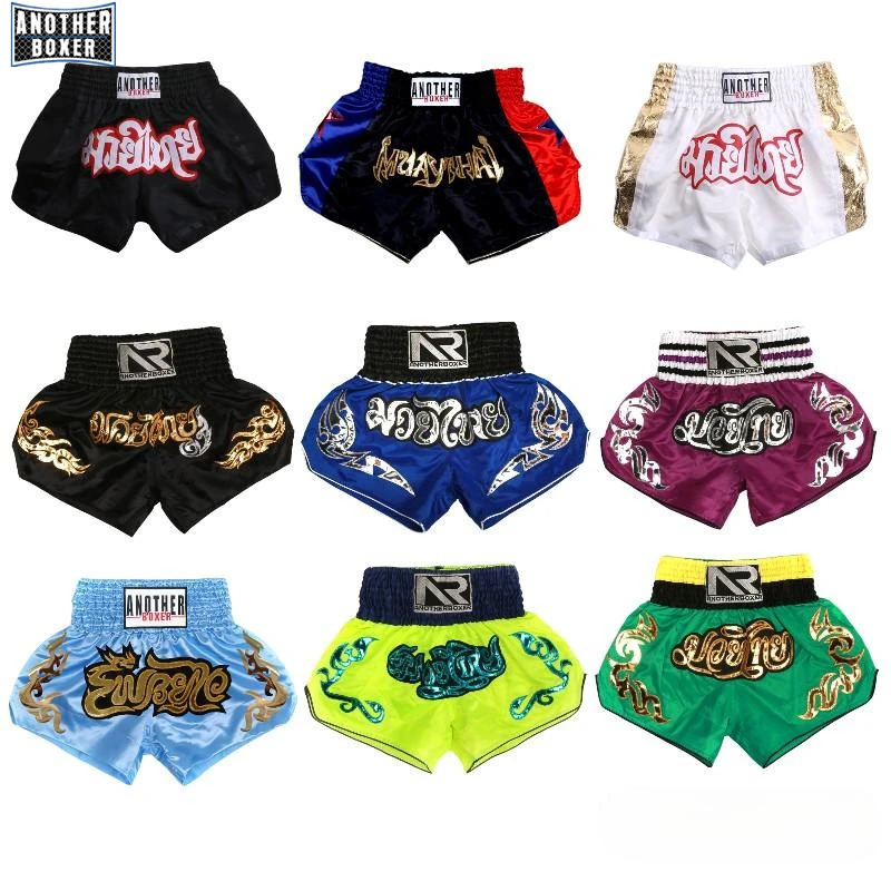 Classic Boxing Shorts for Men Training Fighting Muay Thai Shorts Boxing MMA BJJ Short Kickboxing Trunks Clothing 250804