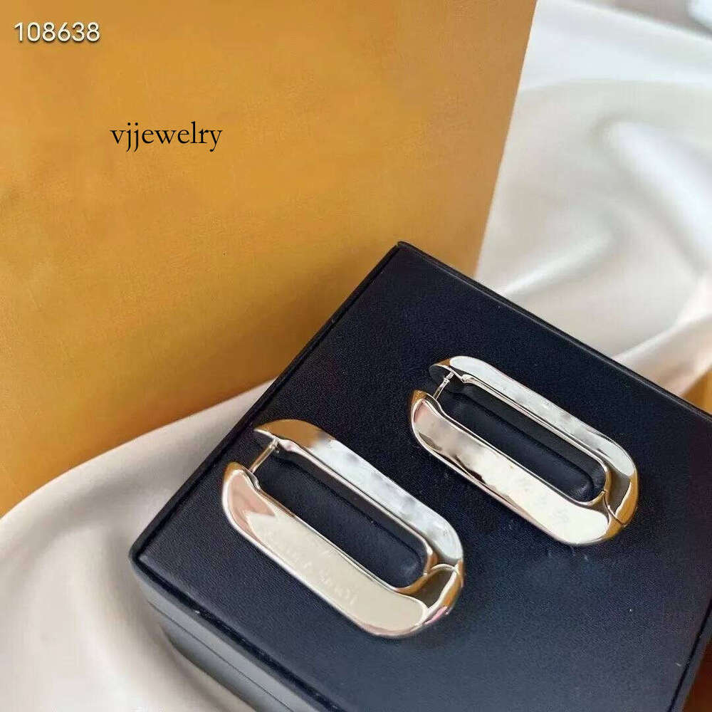 wholesaler classic style advanced vintage copy Hie for woman brand designer highest counter quality retro brass gold plated sier needle Couple Hoop