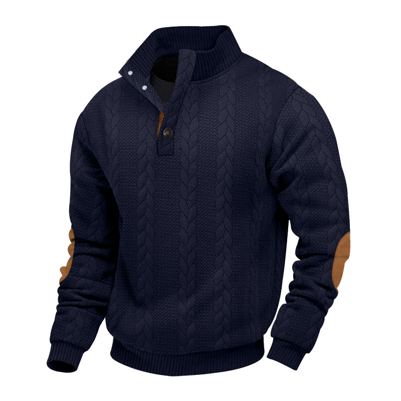 Designer t shirt Men's sweatshirt fashionable sweater outdoor casual stand-up collar long-sleeved jacquard knitted pullover European size: S-5X