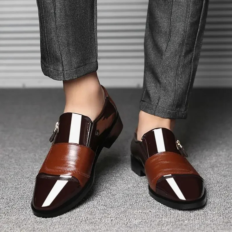 Spring Autumn Trend Dress Shoes Man Office 39 High Quality Fashion Footwear Legitimate Leather Suit Social Shoe for Men 250801