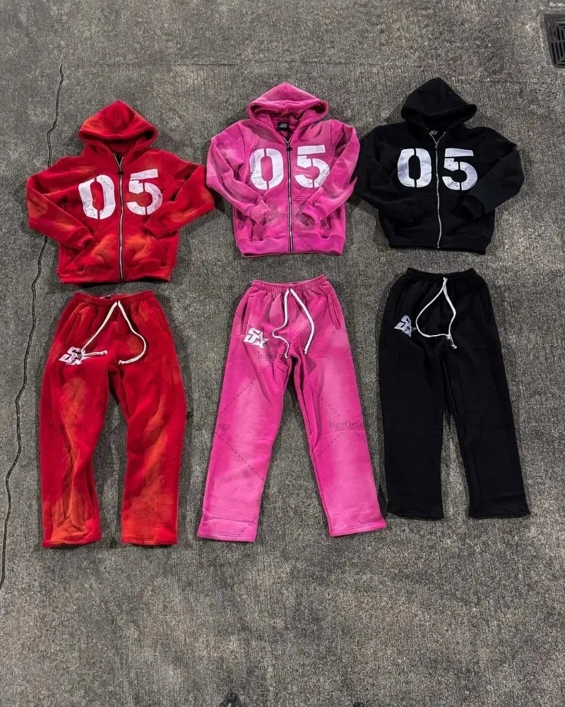 American High Street Fashion Clothing Street Hip-hop Casual Loose Men Suit Harajuku Retro Fashion Versatile Oversized Sweatshirt 250805