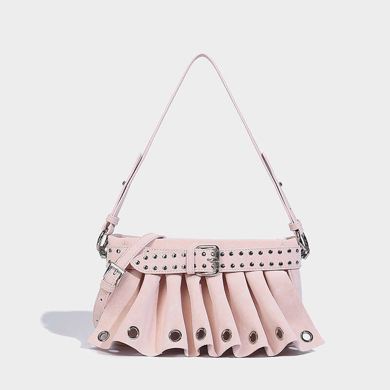 Spring and Summer Super Popular Niche Pleated for Women 2025 New Fashion Versatile Crossbody Shoulder Underarm Bag
