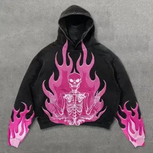 Oversize 3D Graphic Hoodie Streetwear Polyester Unisex S-6XL Black Trendy Y2K Fashion HipHop Clothing Plus Size 250805