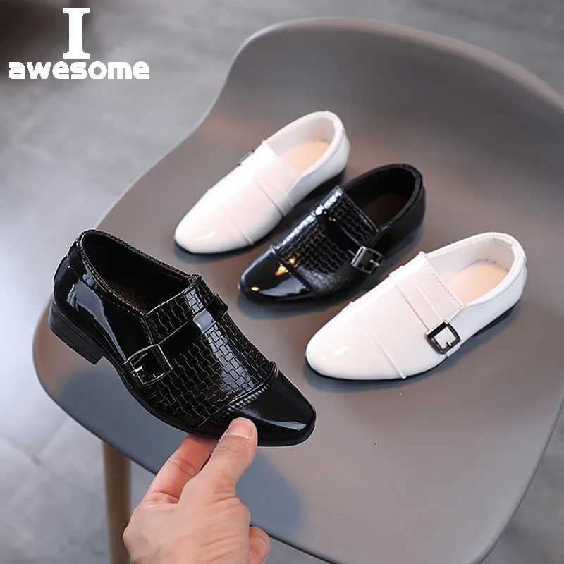 0xford School Shoes Kids Patent Leather Shoes Girls Boys Toddler Shoes Children Fashion Dress Platform Party Flats Spring Autumn W250805