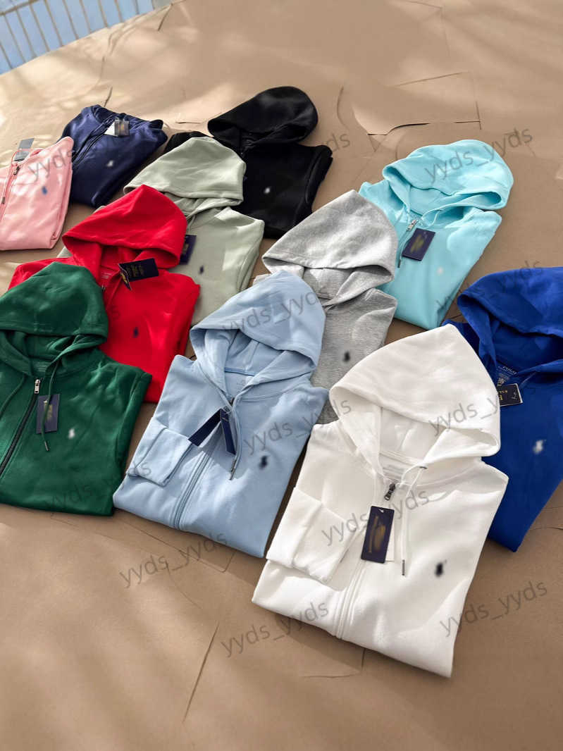 Polos Tracksuits Mens Sports hoodies Designer Embroidery horse Pony Tech flce jacket sweatsuit Trousers Pants Zip Up Hooded Sweater jumper Running J