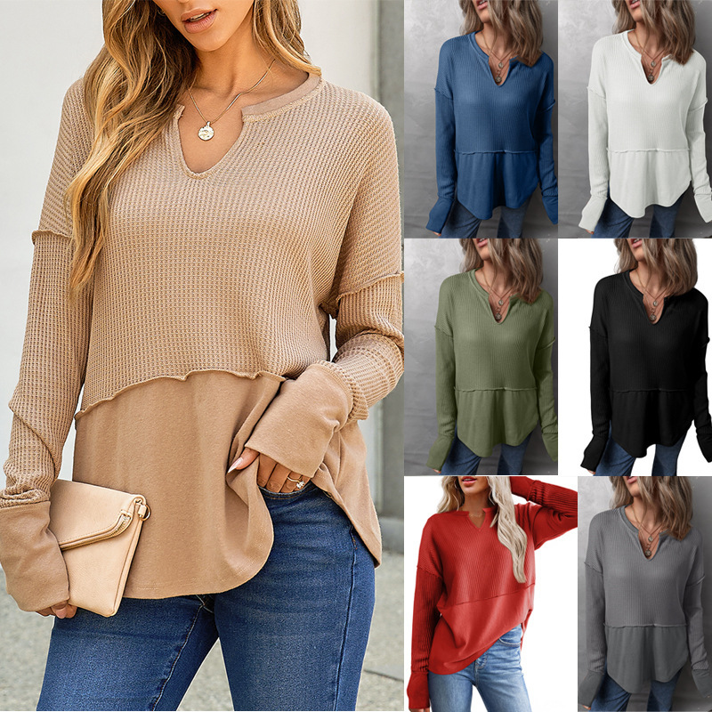 Free Shipping Designer Hoodie 2025 Autumn/winter European And American Women's Casual Shirt Solid Color Long Sleeved Patch Loose Women's S
