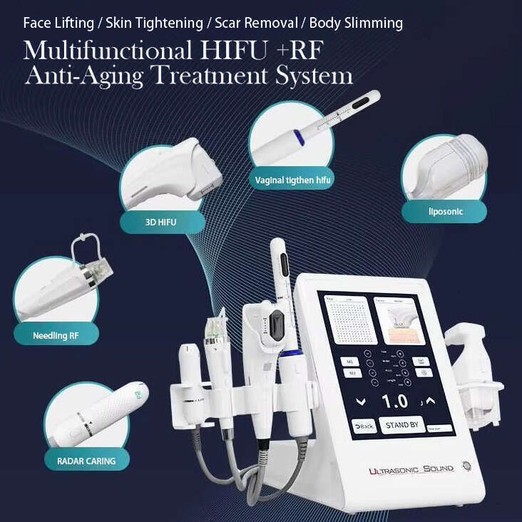 Fabulous 5 In 1 12D Vmax Skin Firmness Improve Face Lifting HIFU Smas Anti-Aging Vaginal Tightening Liposonic Facial Repairing Body Sculpting Slimmi