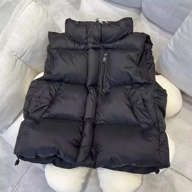 Autumn Boys Down Vest Winter Girls Thicken Waistcoat Kids Outerwear Vest Children Teens Cotton Jackets Vest For 4-12 Years 250805